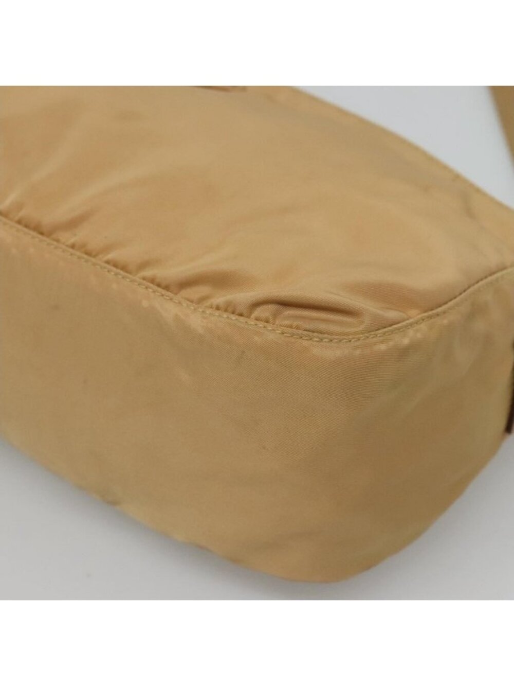 Authentic PRADA Shoulder Bag Nylon Beige Silver - Picture 6 of 16